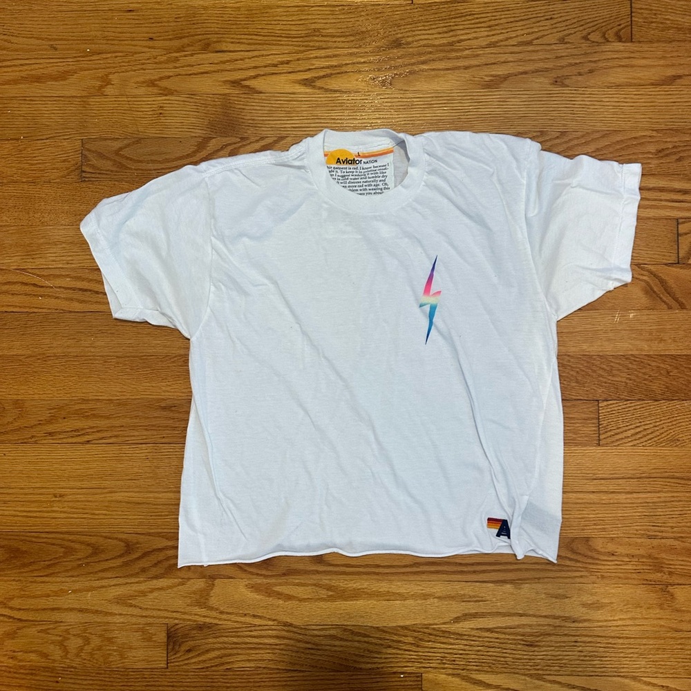 aviator nation lightning bolt t-shirt